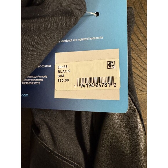 Totes ISOTONER Stretch Leather with Gathered Wrist Gloves - 30568 - Black S/M - Picture 5 of 5